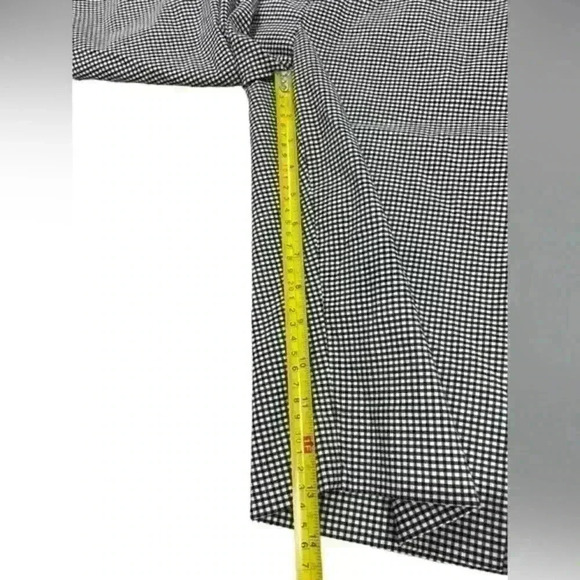 Lisette Black and‎ White Gingham Pull On Stretch Bermuda Short Mid Rise US 6 - Picture 7 of 11